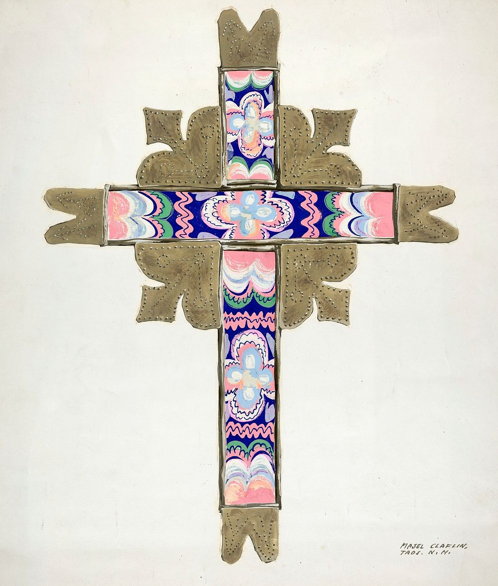 Cross (1935–1942) by Majel G. Claflin. Original from The National Gallery of Art. Digitally enhanced by rawpixel.