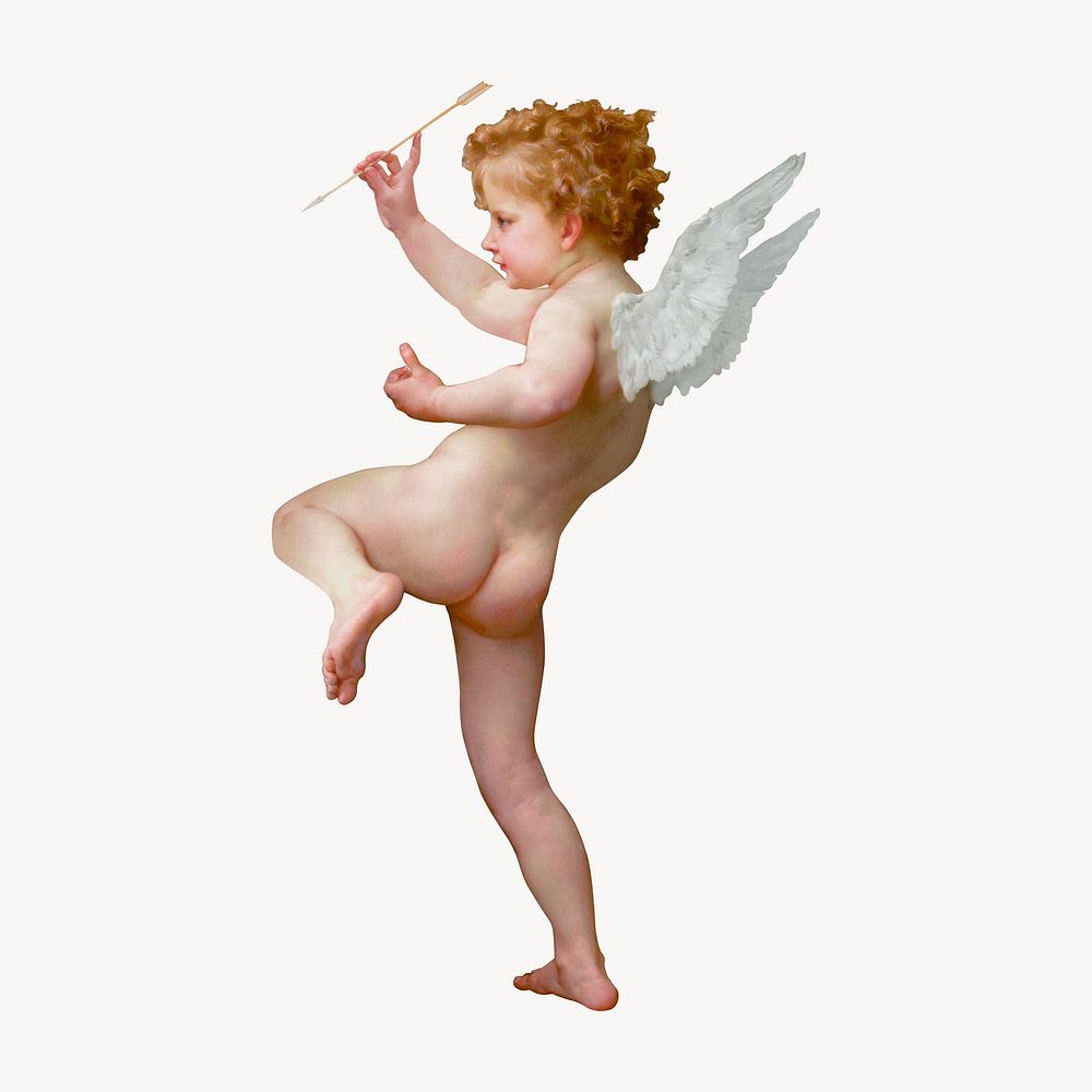 Angel illustration, classic graphic