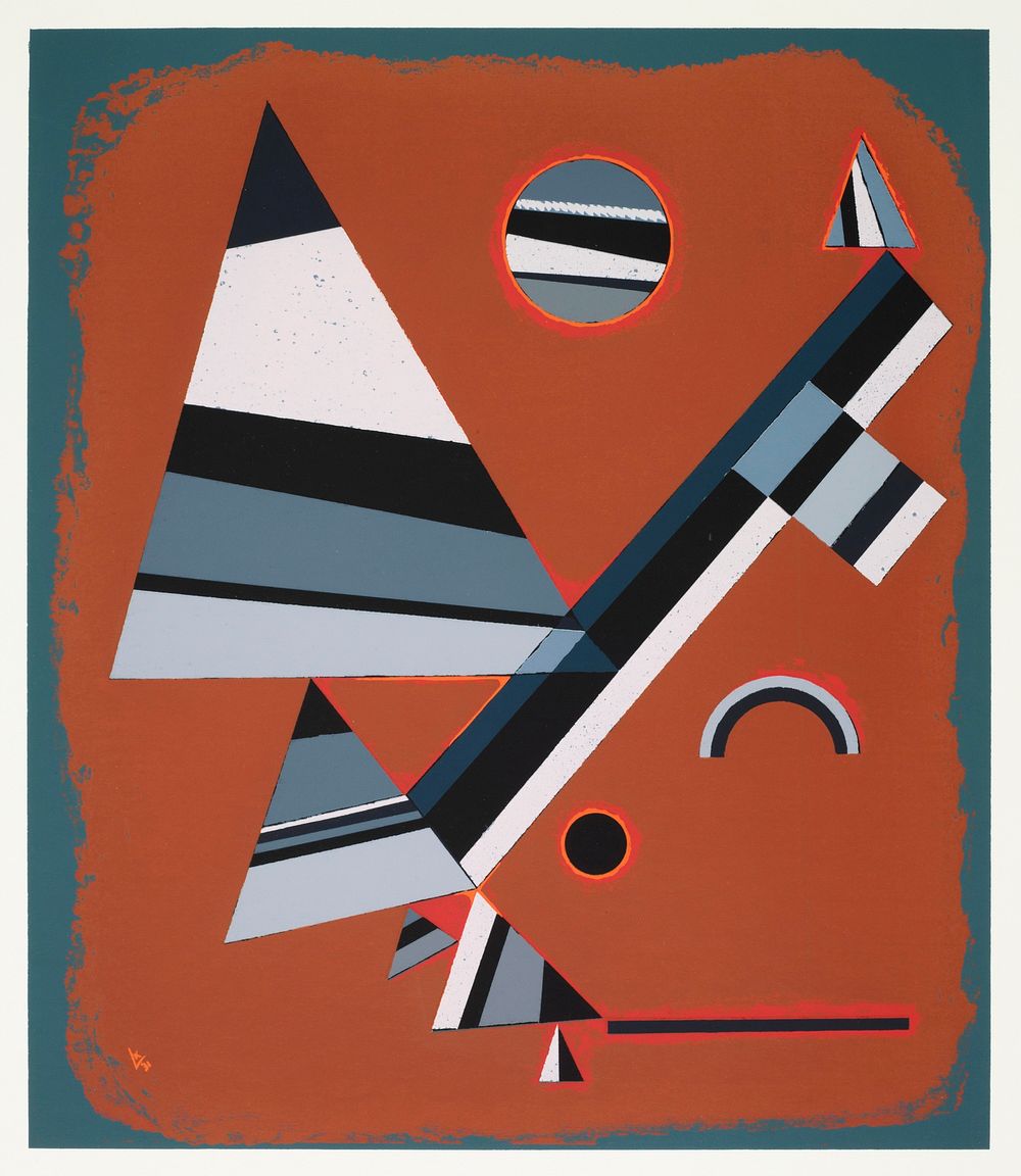Gris (1931) by Wassily Kandinsky. Original from Museum of New Zealand. Digitally enhanced by rawpixel.