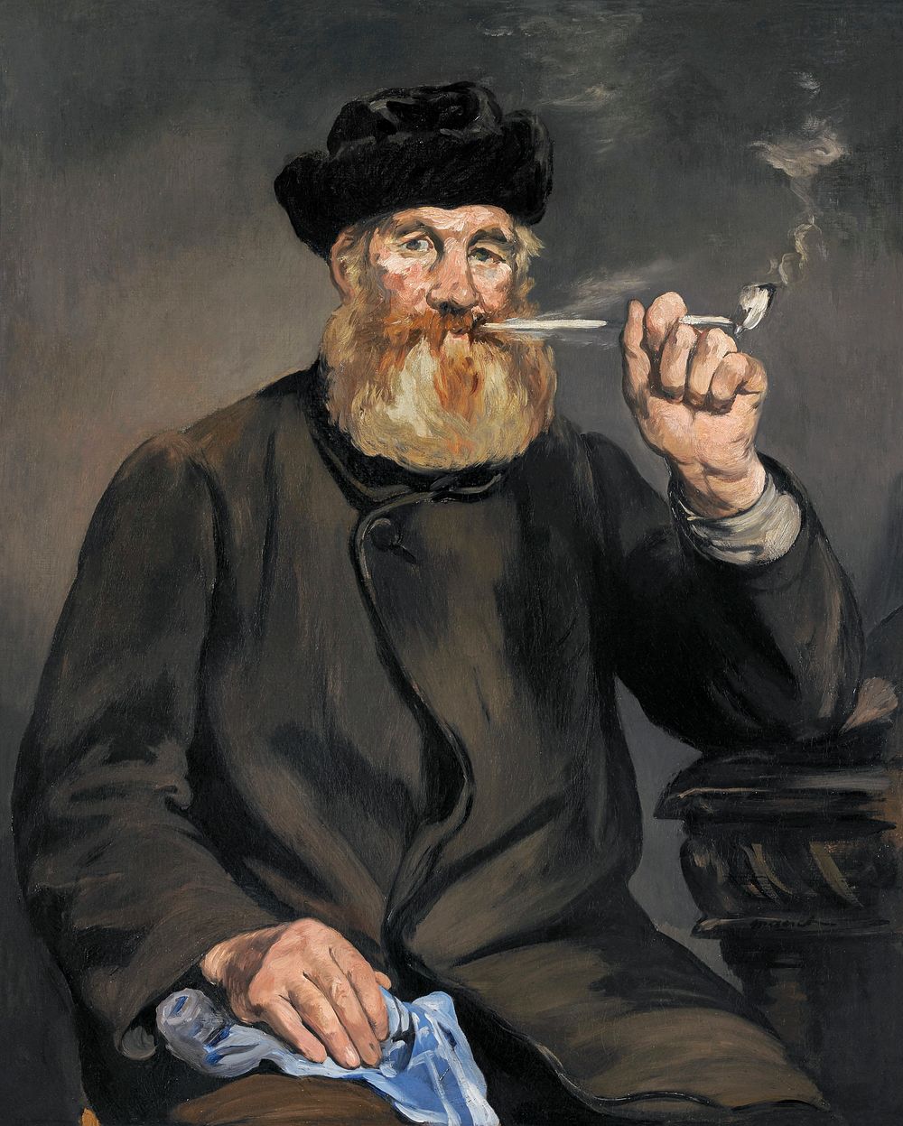 The Smoker (1866) painting in high resolution by Edouard Manet. Original from The Minneapolis Institute of Art. Digitally…