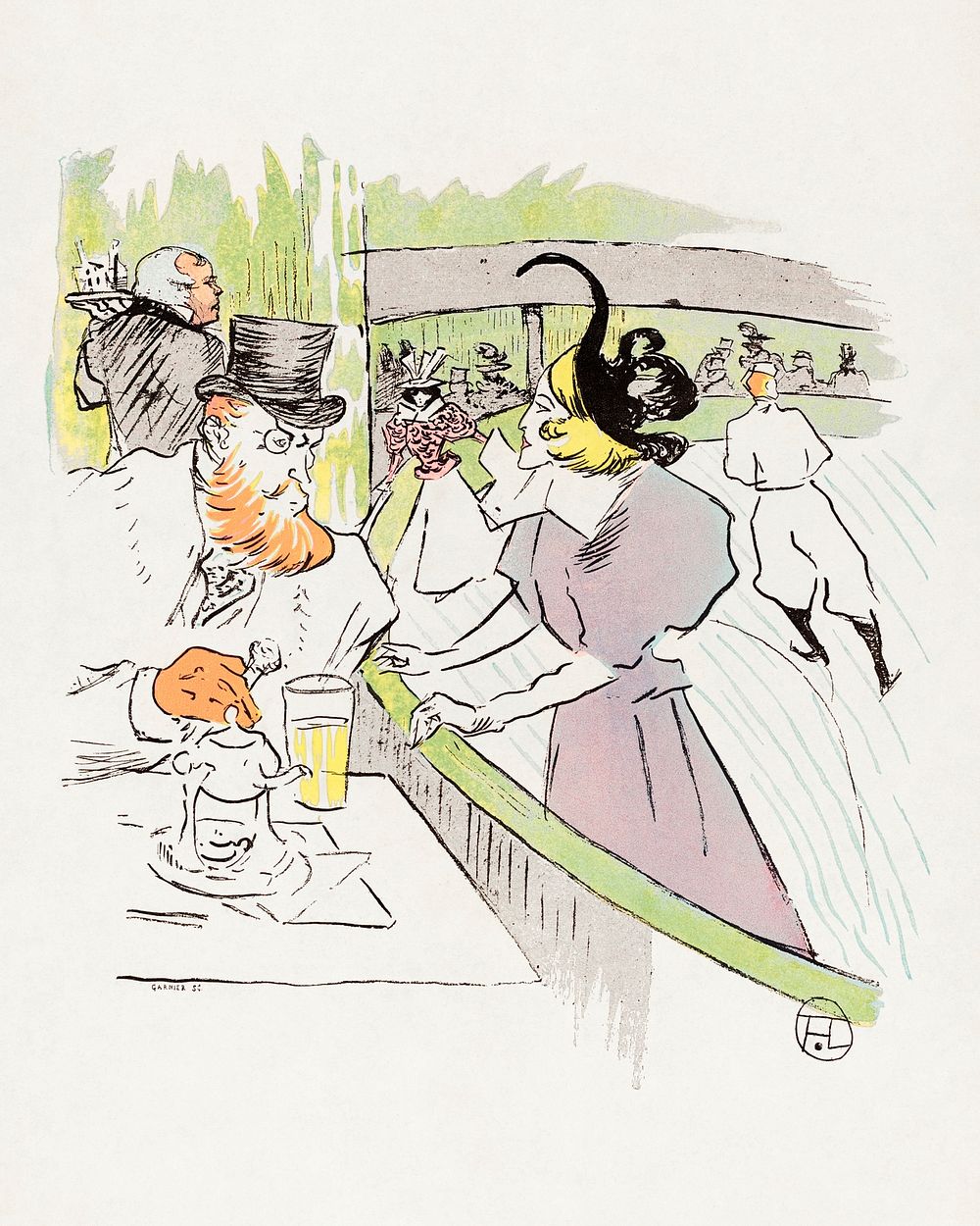 In the Skating Professional Beauty (1896) print by Henri de Toulouse–Lautrec. Original from National Gallery of Art.…