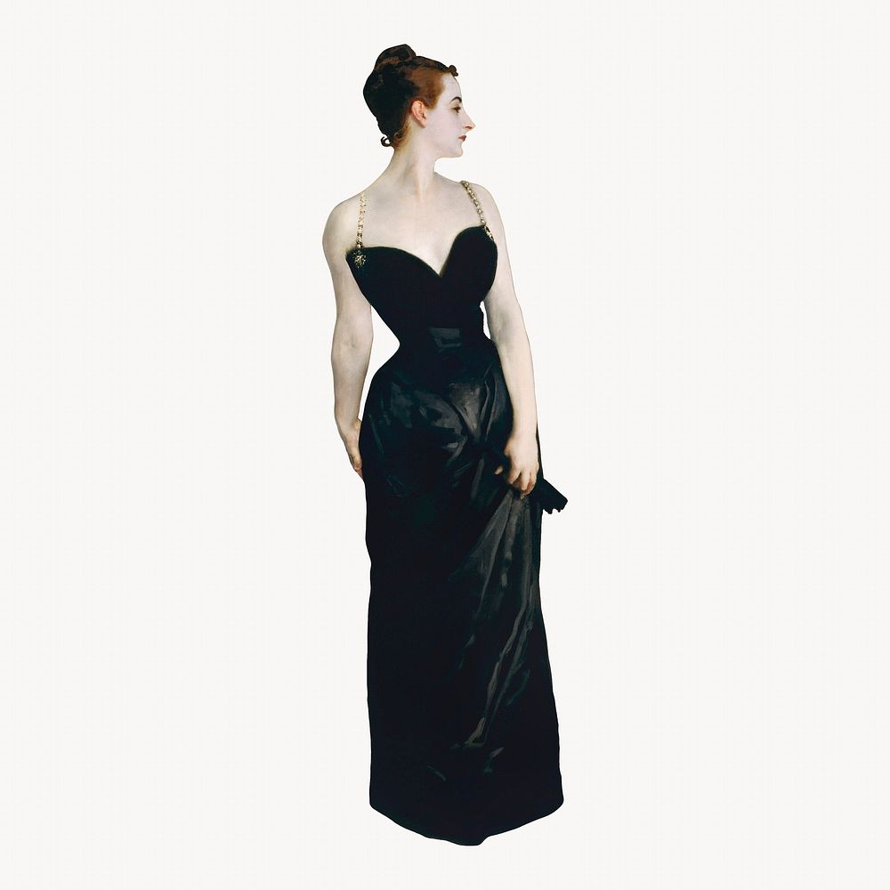 John Singer Sargent's Madame X, vintage illustration