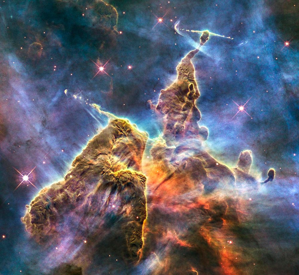 Image of a nebula taken using a NASA telescope. Original from NASA. Digitally enhanced by rawpixel.