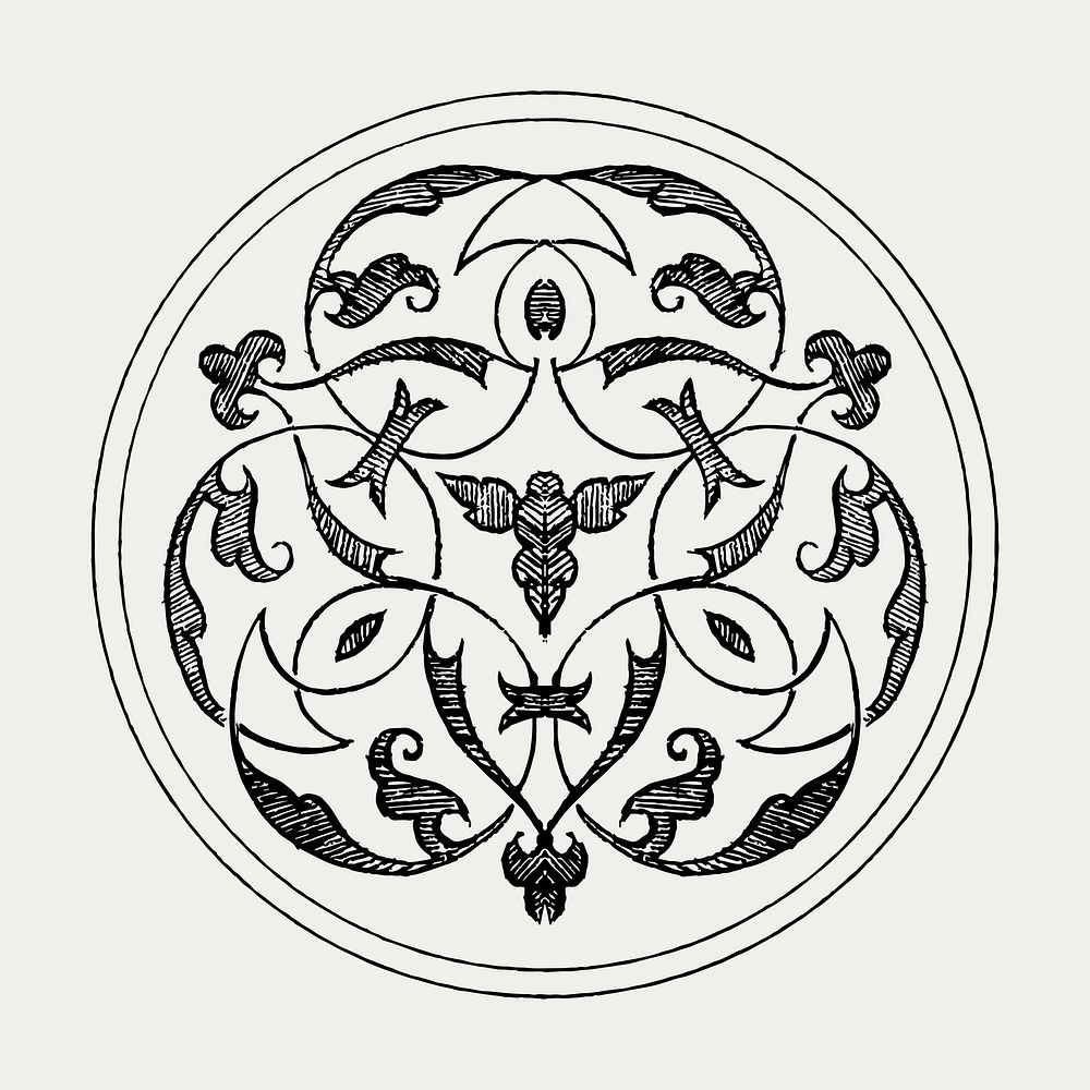 Medieval emblem vector badge symbol