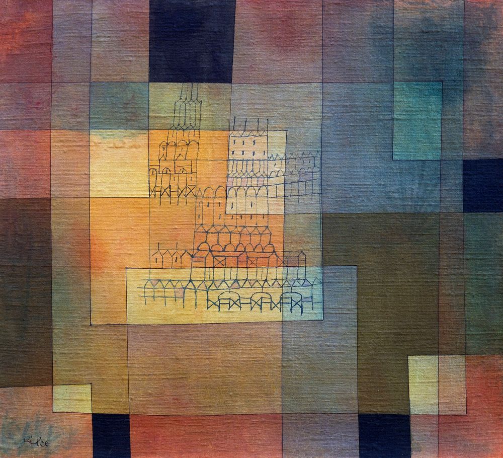 Polyphonic Architecture (1930) painting in high resolution by Paul Klee. Original from the Saint Louis Art Museum. Digitally…