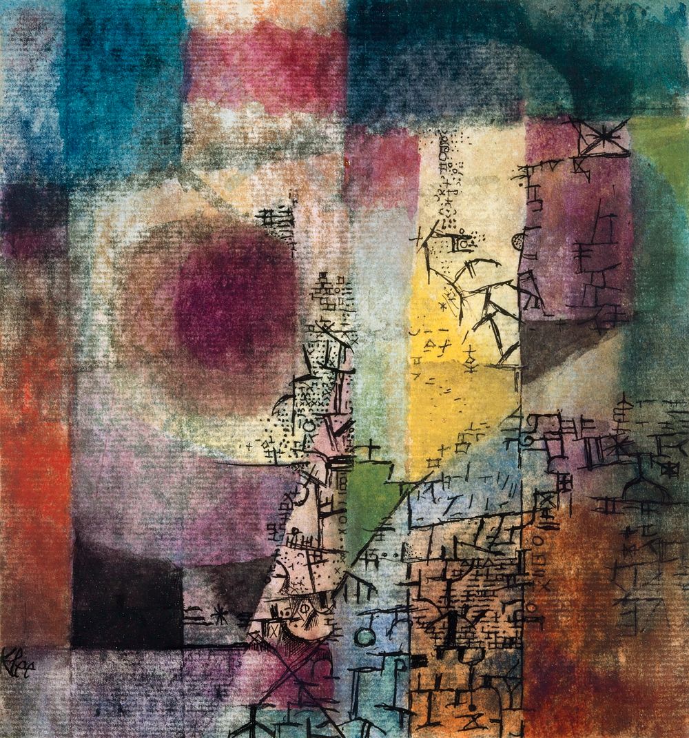 Untitled (1914) painting in high resolution by Paul Klee. Original from the Kunstmuseum Basel Museum. Digitally enhanced by…