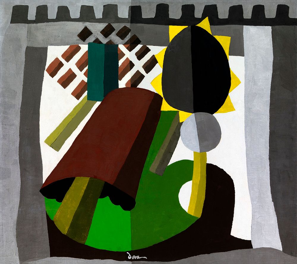 Arthur Dove's The Inn (1942) famous painting. Original from the MET Museum. Digitally enhanced by rawpixel.