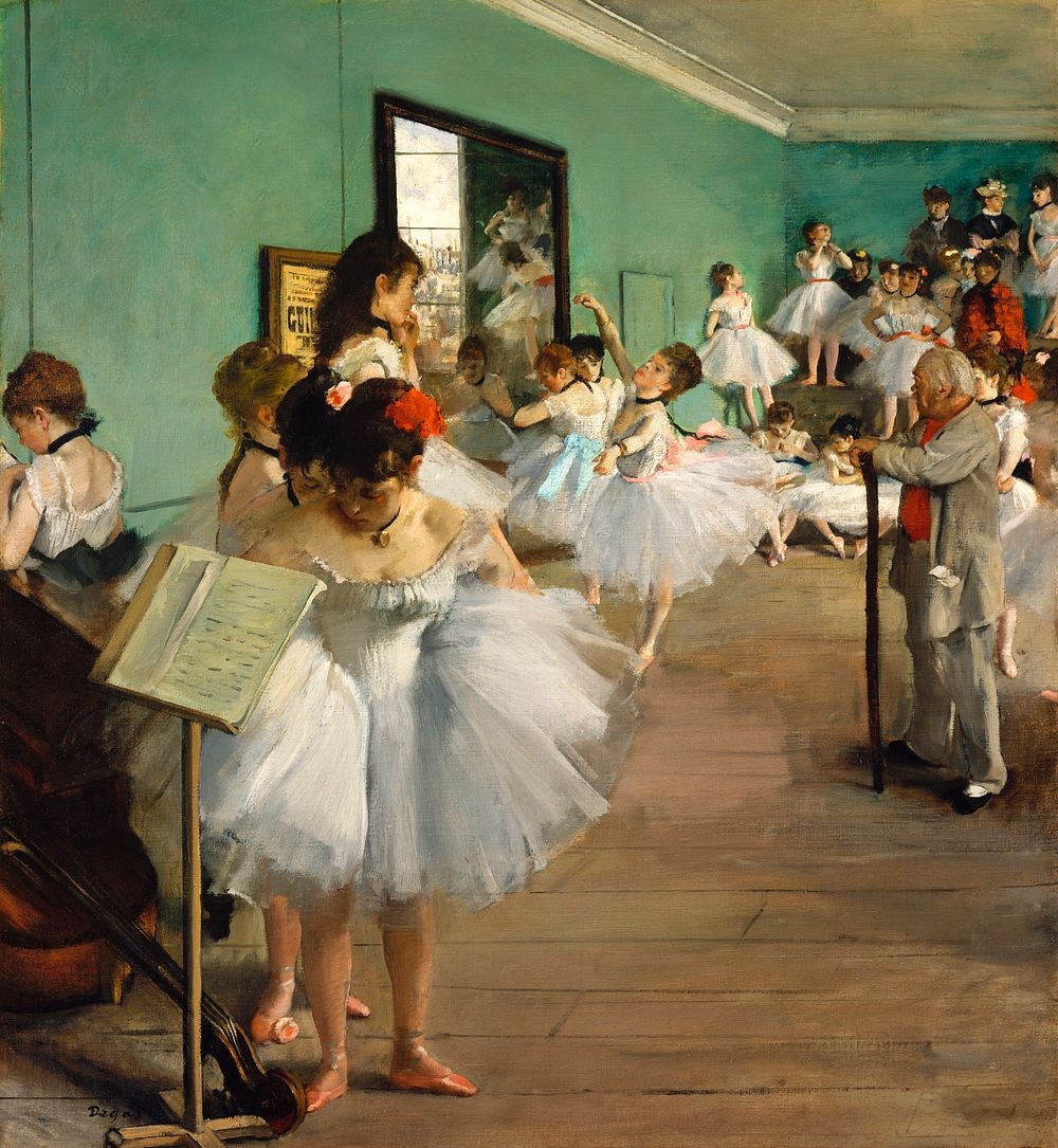 The Dance Class (1874) painting in high resolution by Edgar Degas. Original from The MET Museum. Digitally enhanced by…