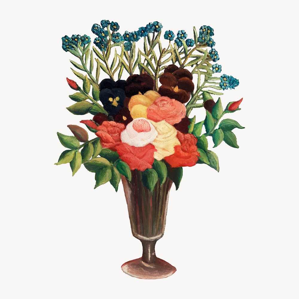 bouquet of flowers vintage illustration