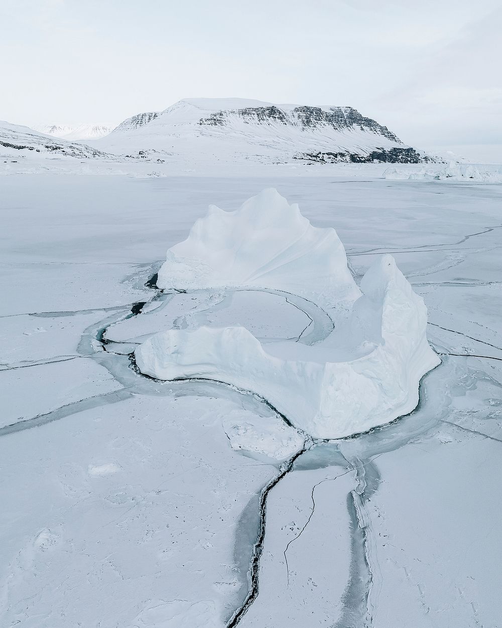 Iceberg in Disko Bay at Greenland