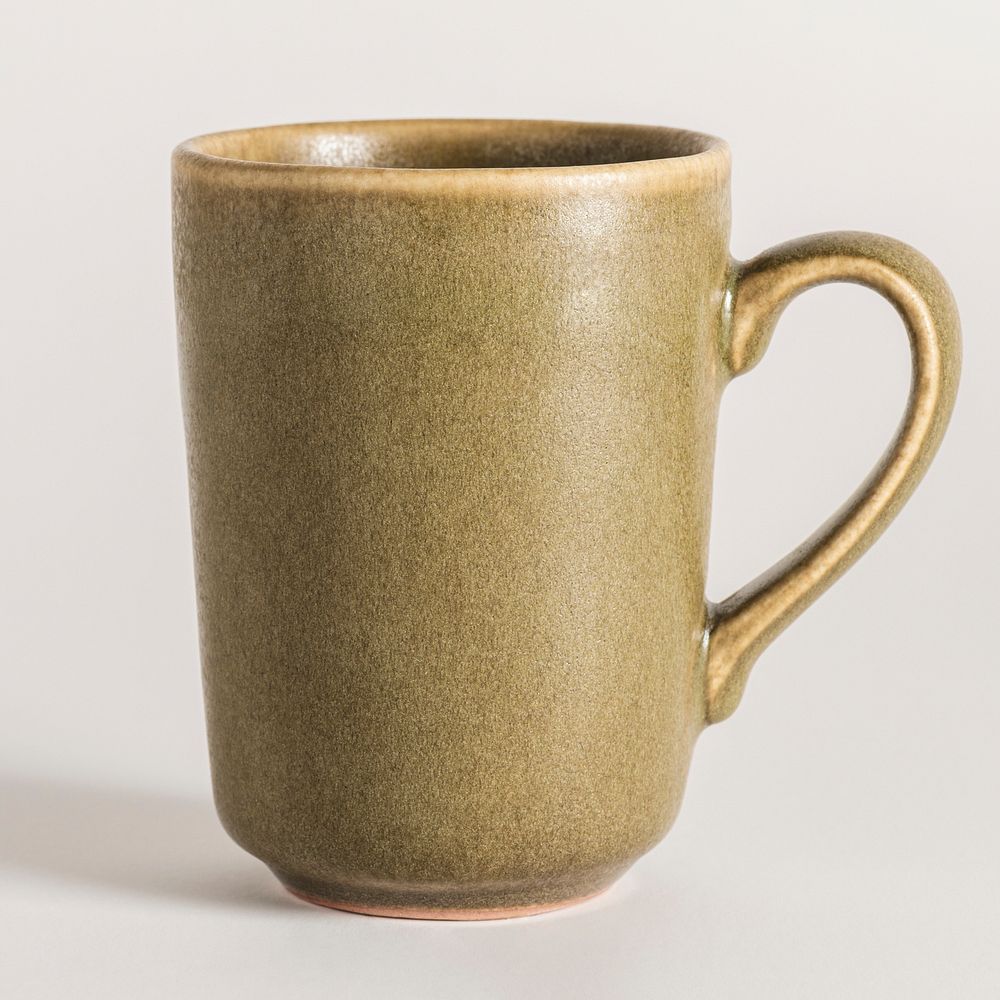 Vintage green coffee mug design resource 