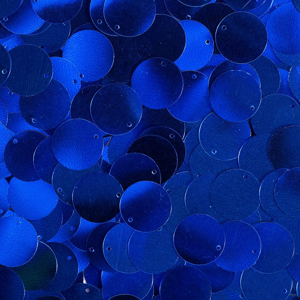 Blue sequin patterned background