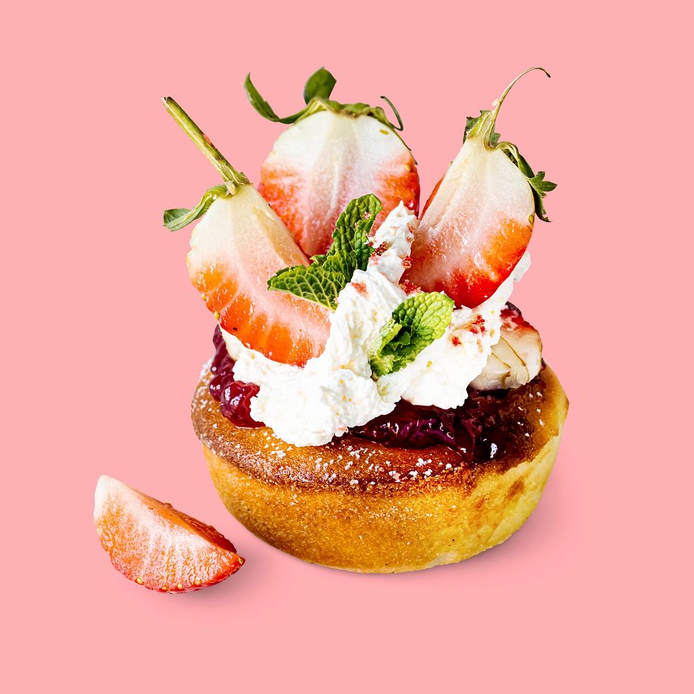 Cute mini strawberry shortcake