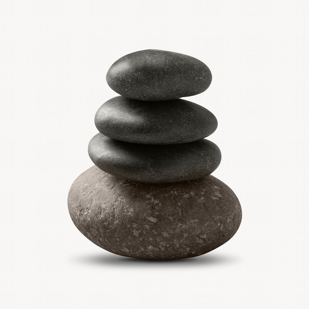 Stacked zen stones image element