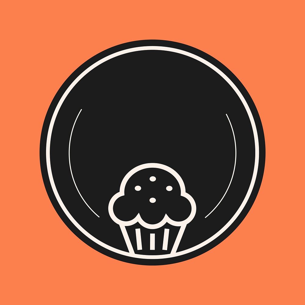 Bakery icon element vector in black color