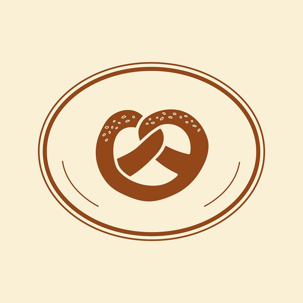 Bakery icon element vector in beige color