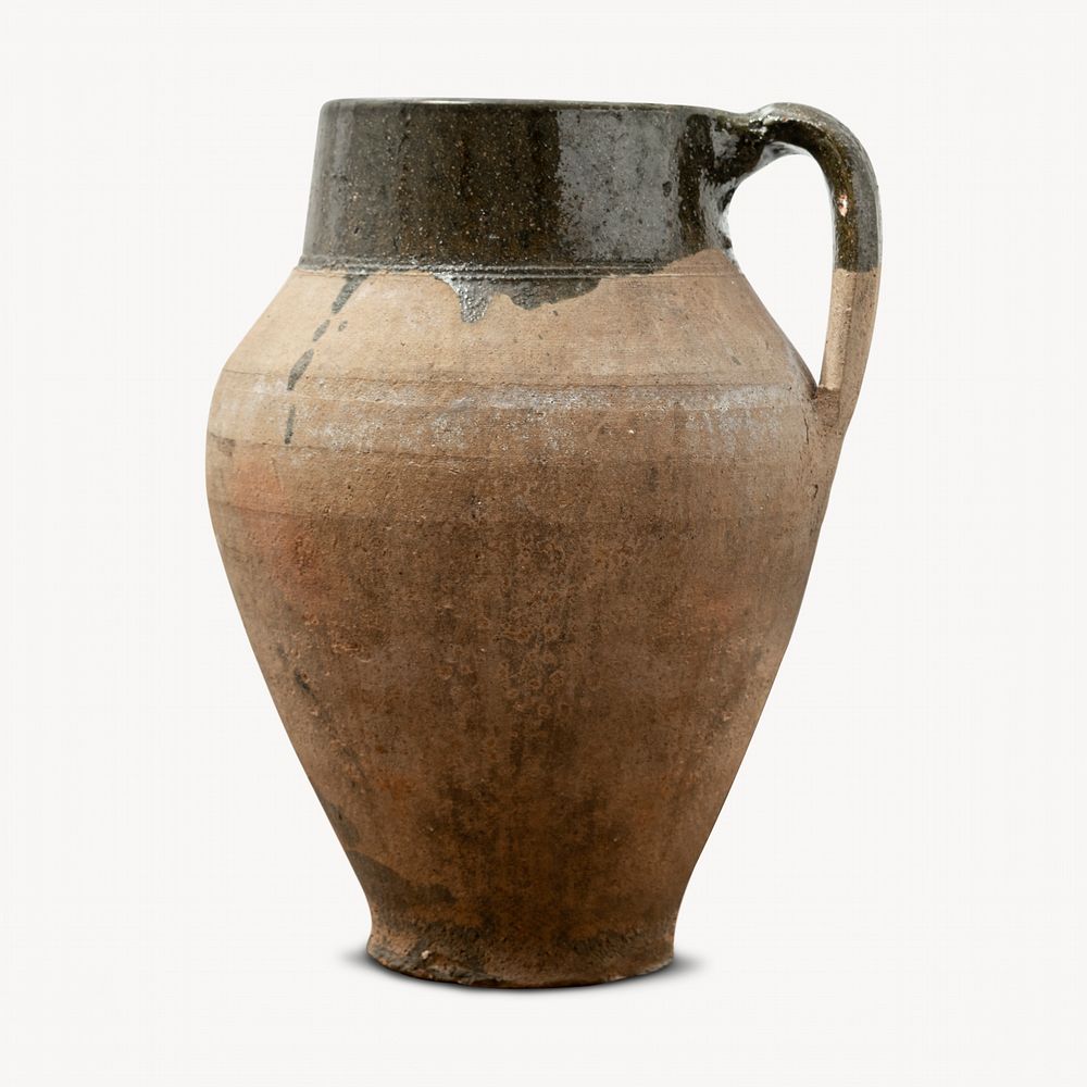 Rustic pot, vintage pottery design