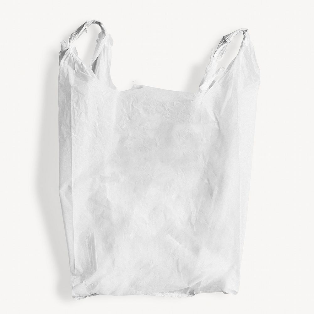 Plastic bag, white package design