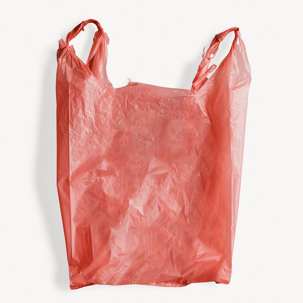 Plastic bag, red package design