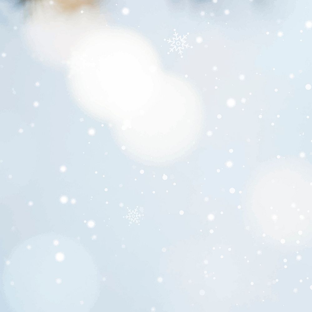 White bokeh pattern on a snowy day vector