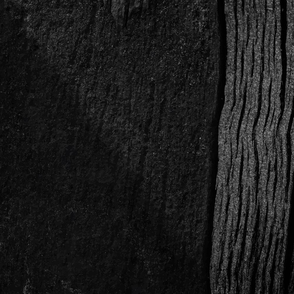 Black wood textured design background vector