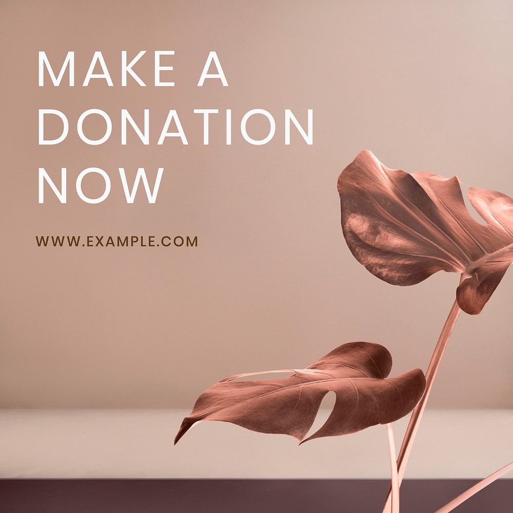 Make a donation online template vector