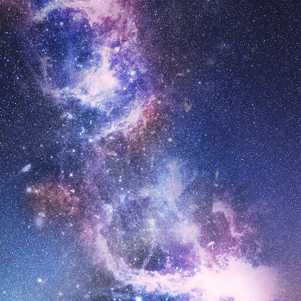 Galaxy in space textured background