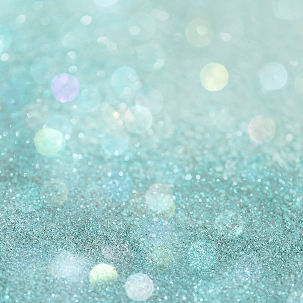 Shiny green glitter textured background