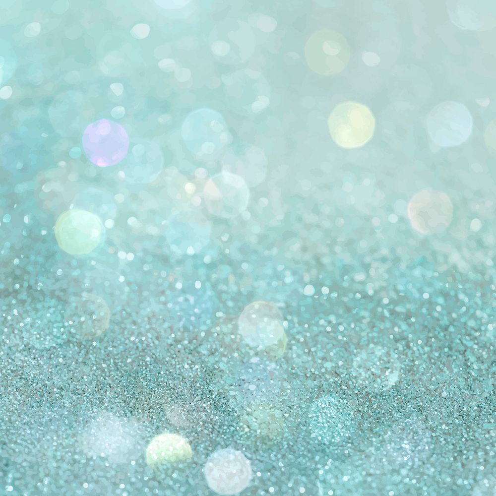 Shiny green glitter textured background vector