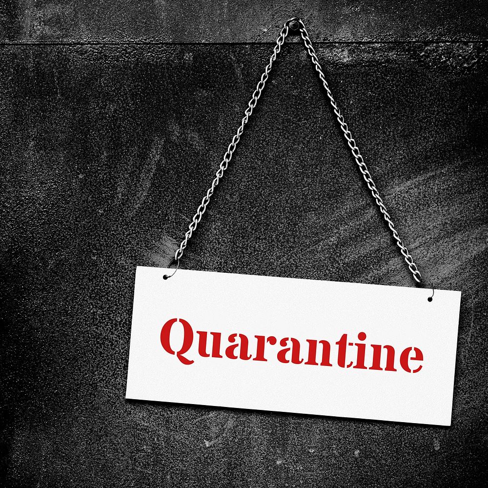 Quarantine during the coronavirus pandemic social banner 