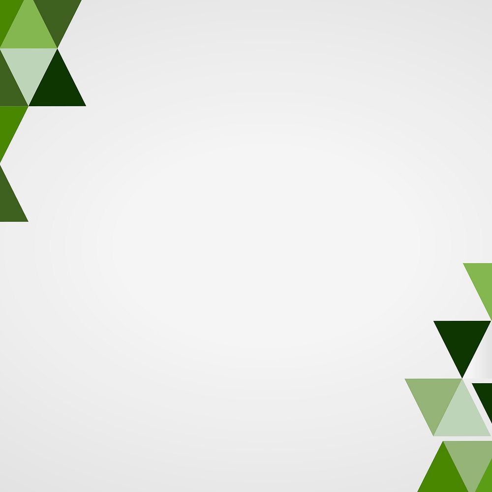 Green geometric frame vector