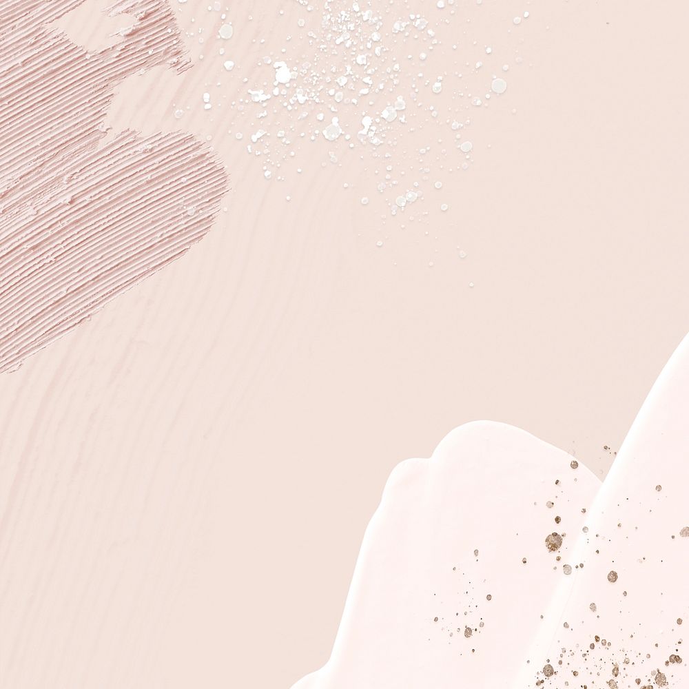 Acrylic paint texture frame vector on pastel pink background