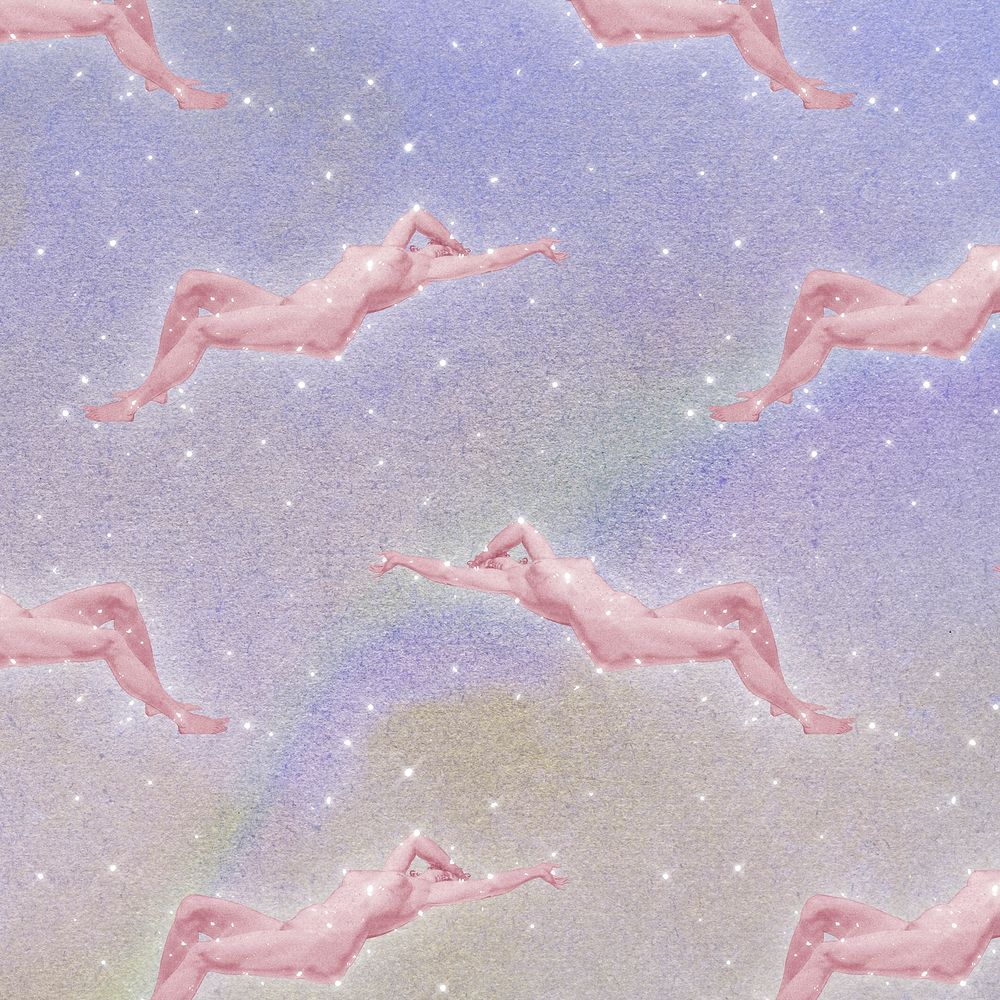 Pink women patterned background
