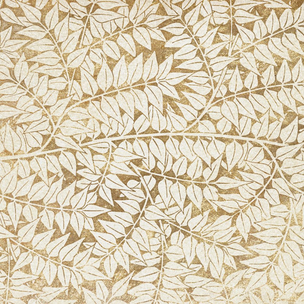 Vintage leaves ornament seamless pattern background 