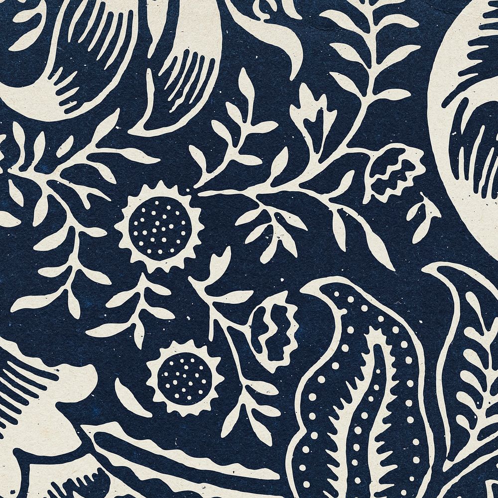 Vintage floral ornament seamless pattern background