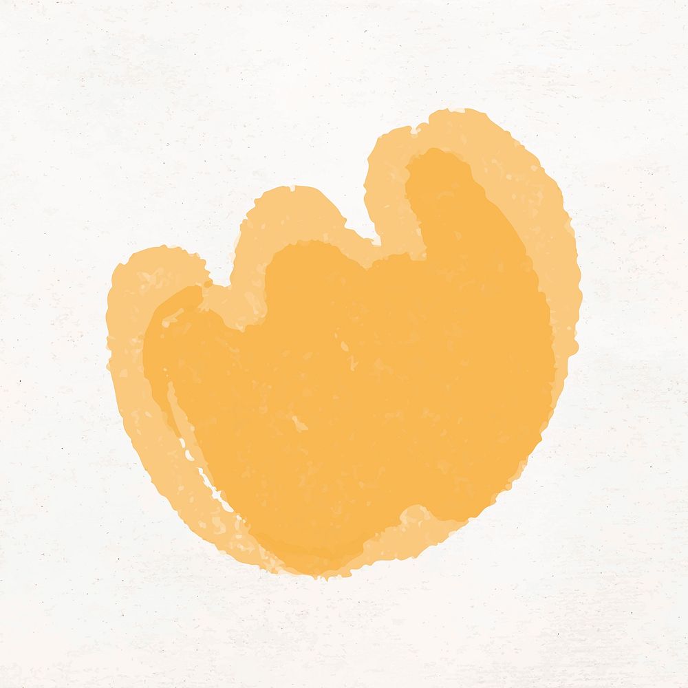 Yellow flower hand drawn vector botanical illustration