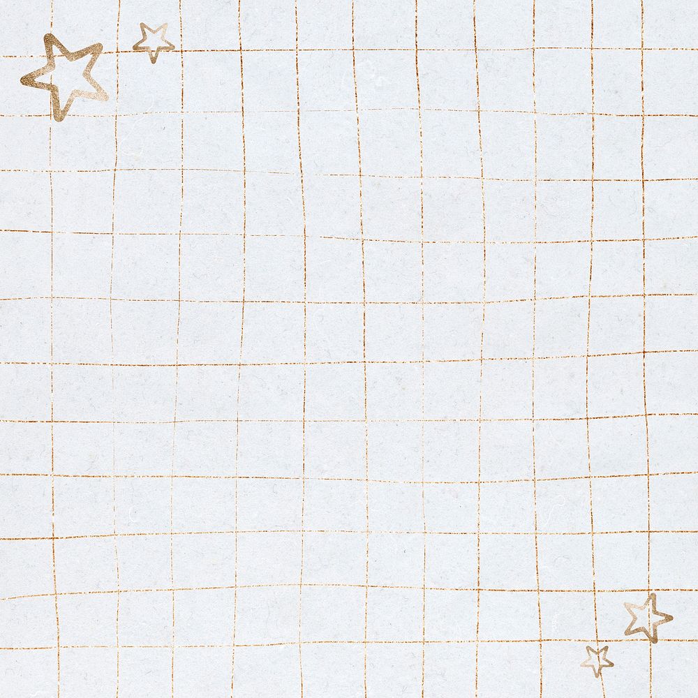 Gold grid background with stars 