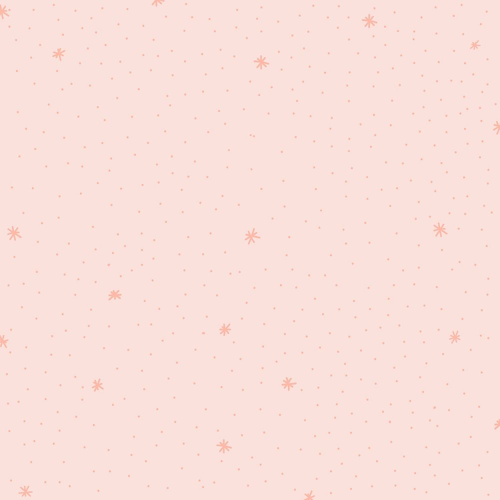 Minimal star pattern vector with peach background wallpaper 