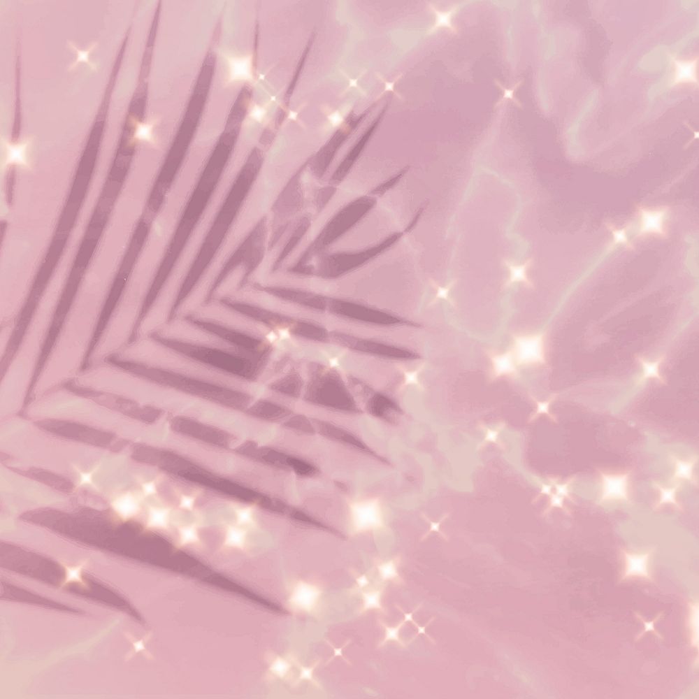 Tropical leaf sparkle pink image background