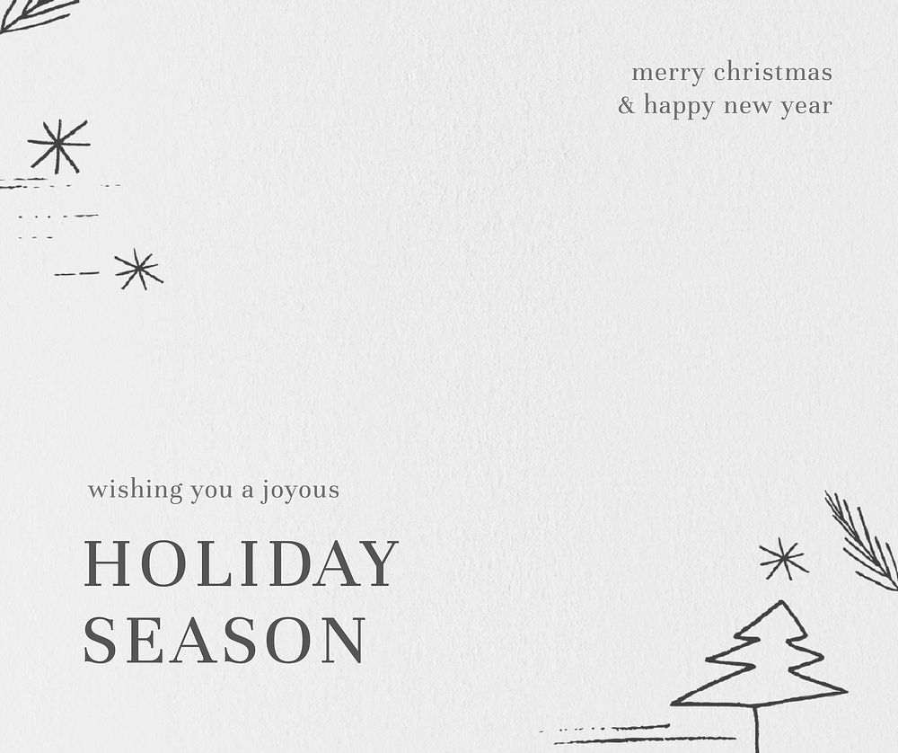 Holiday season greeting card vector Christmas background