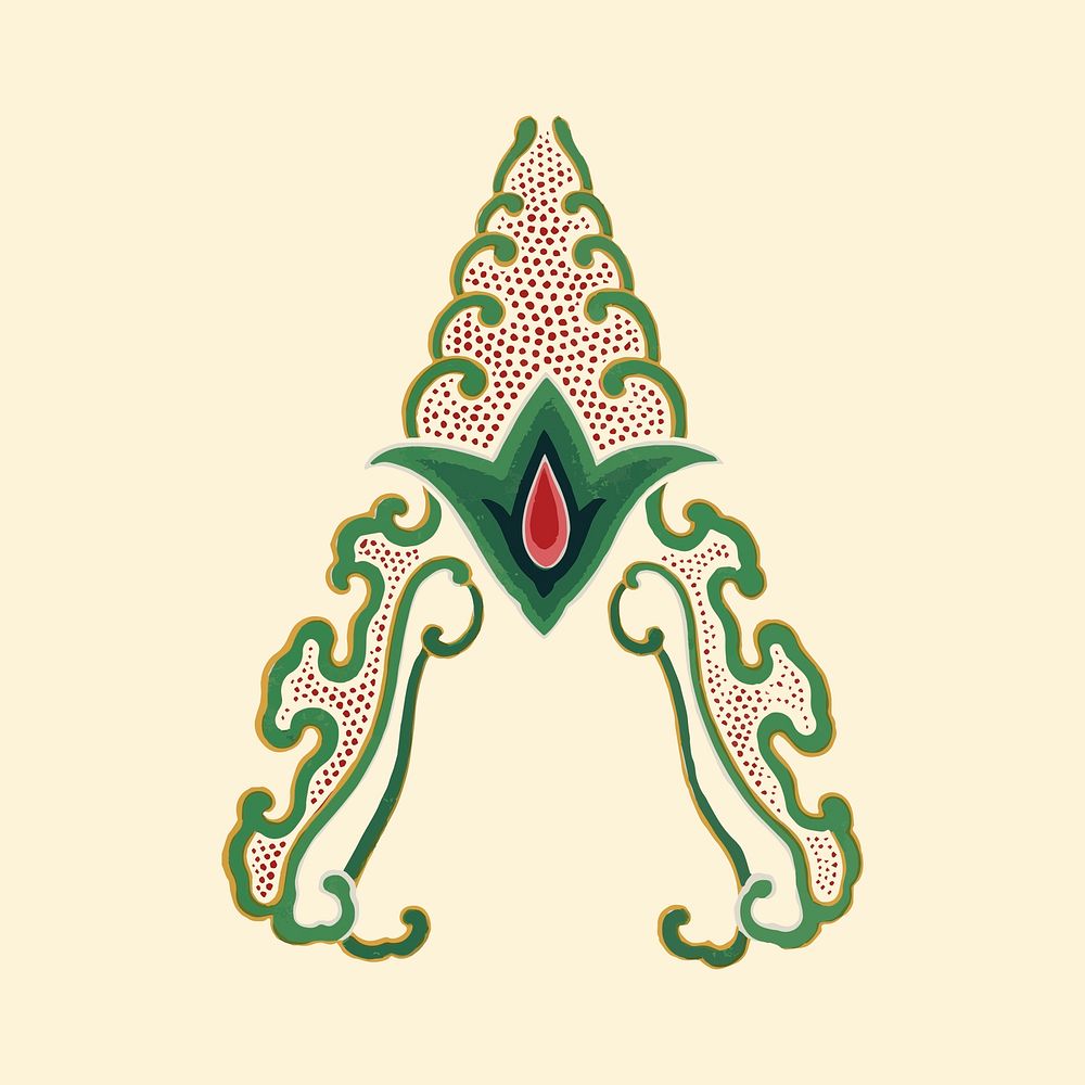 Vector Chinese ornament oriental illustration
