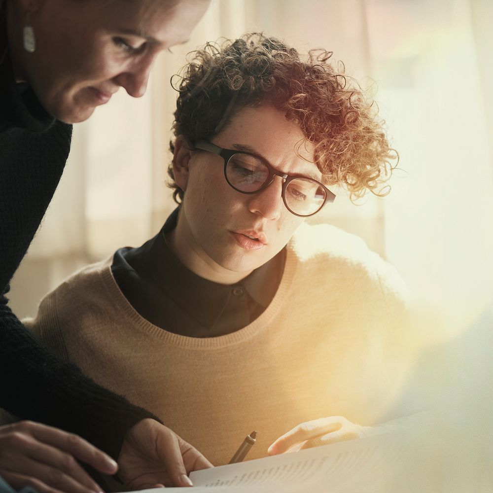 Businesswomen working in work place