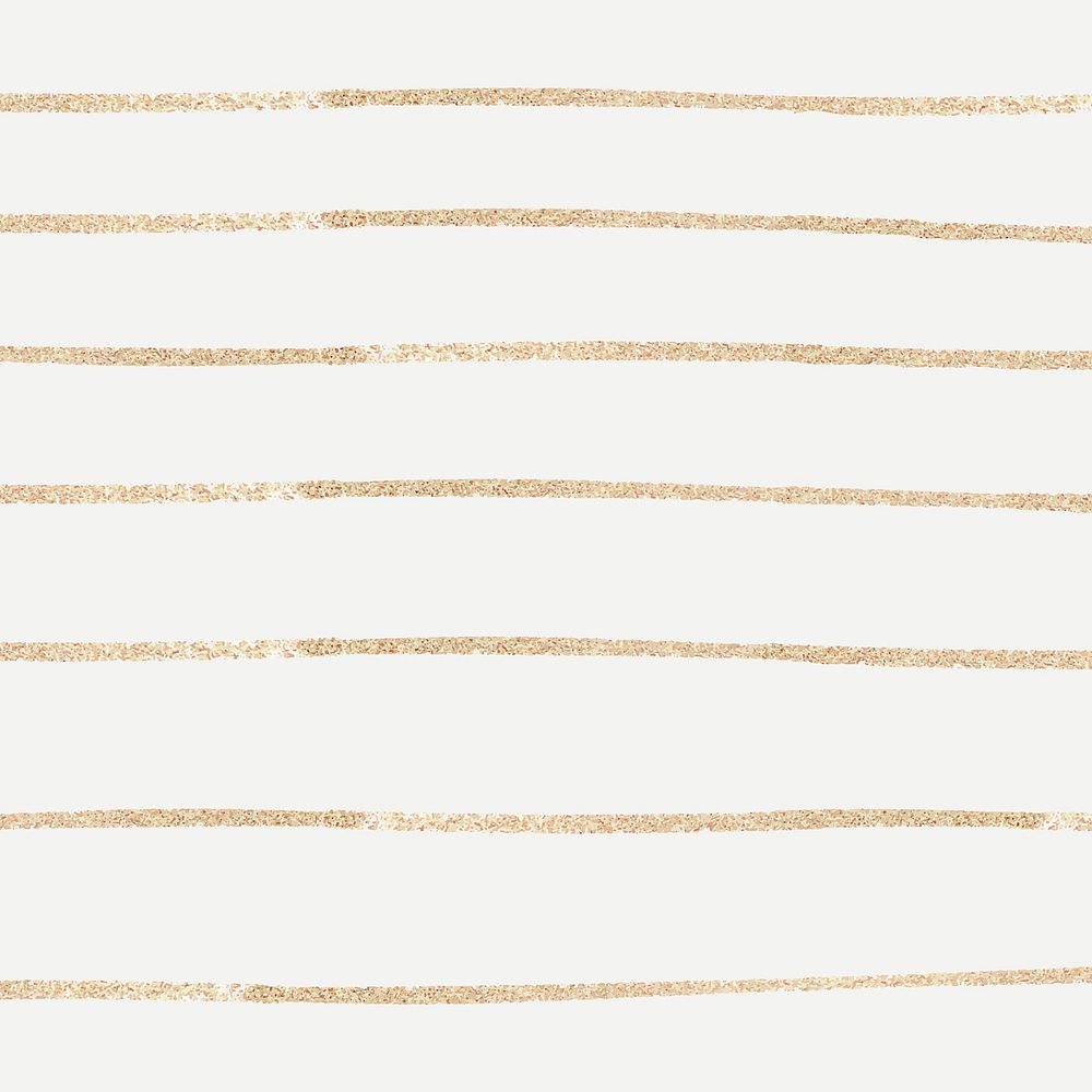 Gold glittery vector stripes pattern on beige background