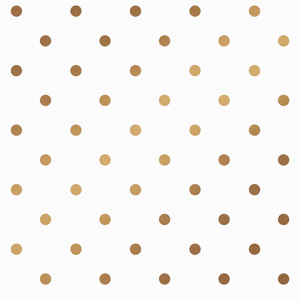 Vector golden shimmery polka dot pattern