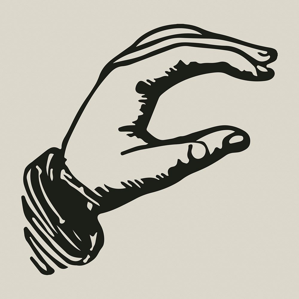Hand logo vector business corporate identity illustration