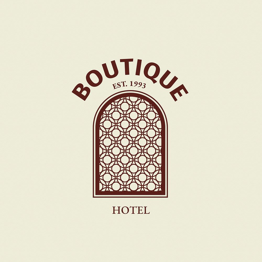 Editable hotel logo vector business corporate identity for aresort