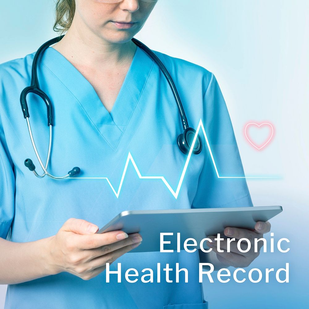 Electronic health record technology vector