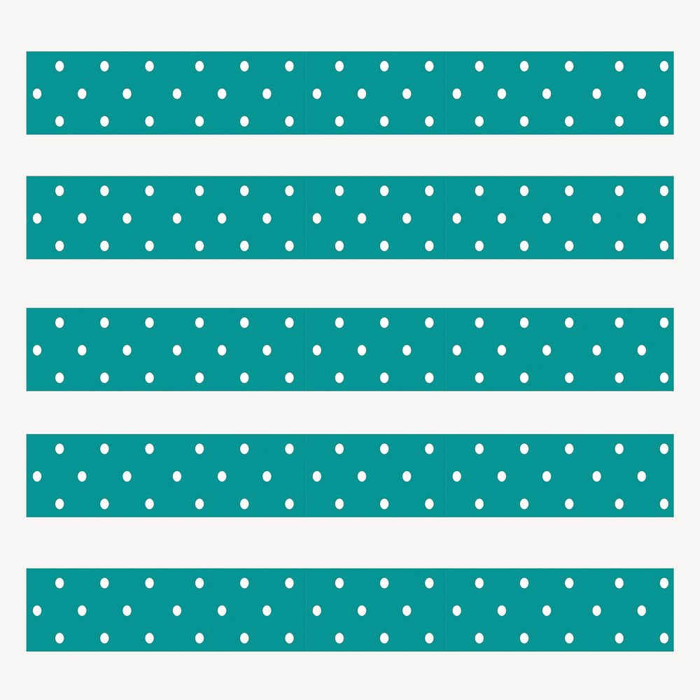 Polka dots illustration brush vector seamless pattern set