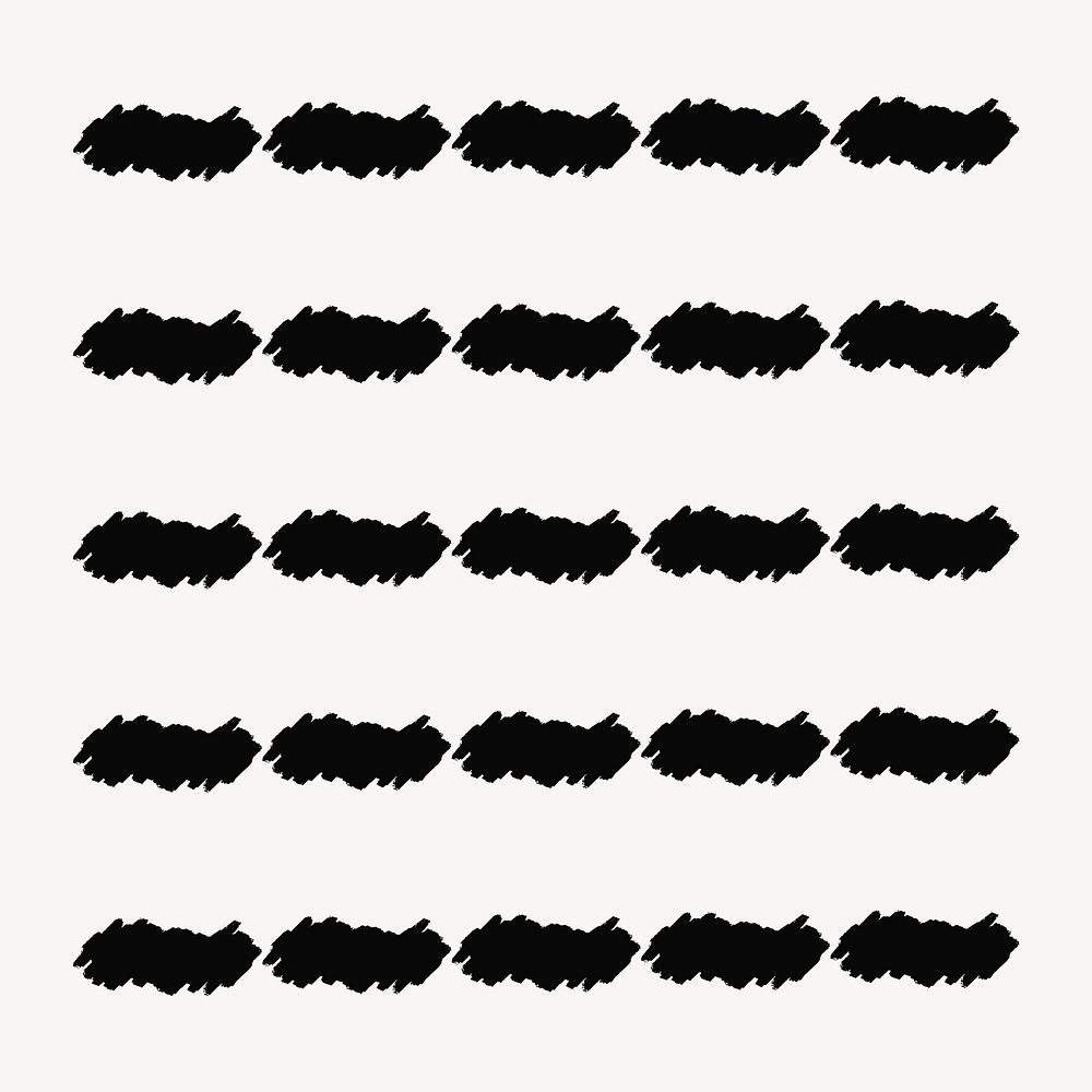 Ink pattern illustration brush stroke vector set