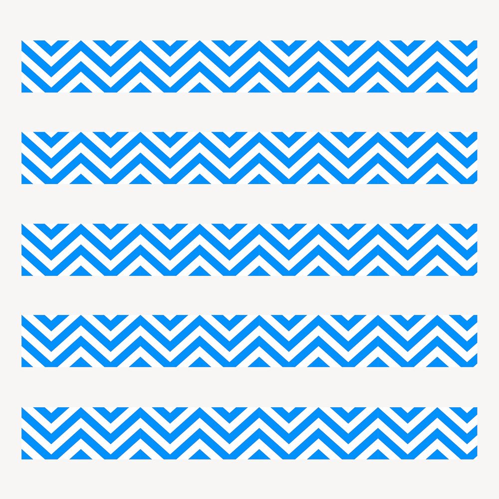 Zig zag brush illustrator vector seamless pattern set